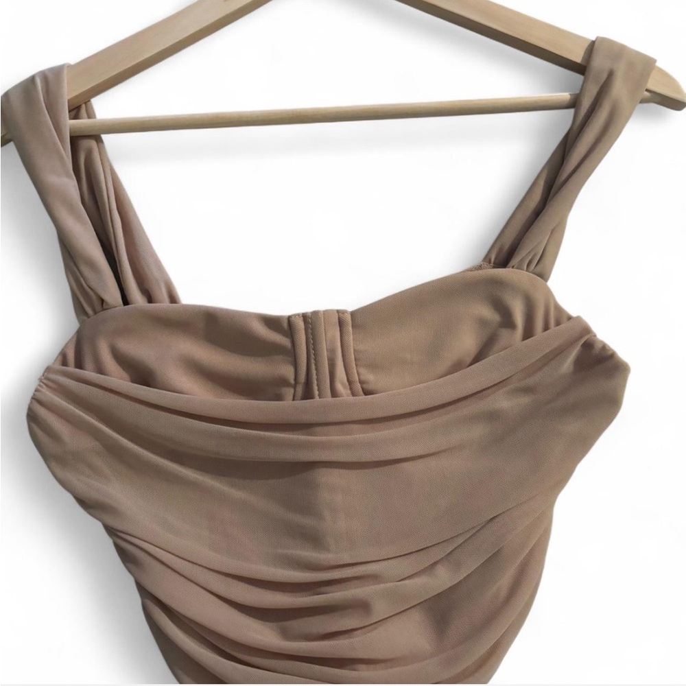 Elegant Tan crop top